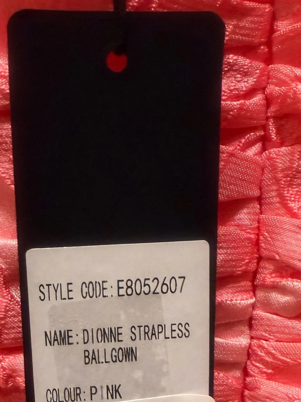 ELLIATT Dionne Strapless Gown in Pink Floral Evening Gown Size S NWT - Picture 7 of 7